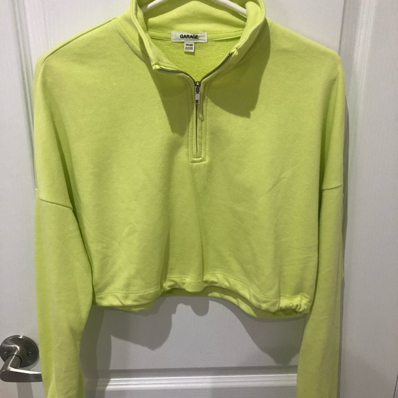 NEW Neon Cropped Quarter-zip - Picture 1 of 3